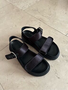 Black Strappy Platform Sandals